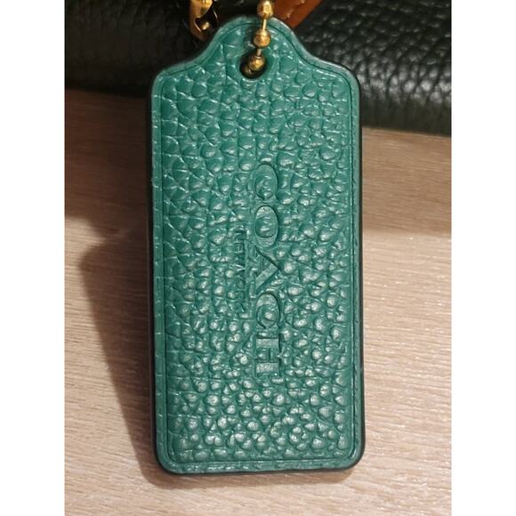 Green colorblock pebble leather Coach Lana Shoulder Bag 23 - Picture 9 of 9